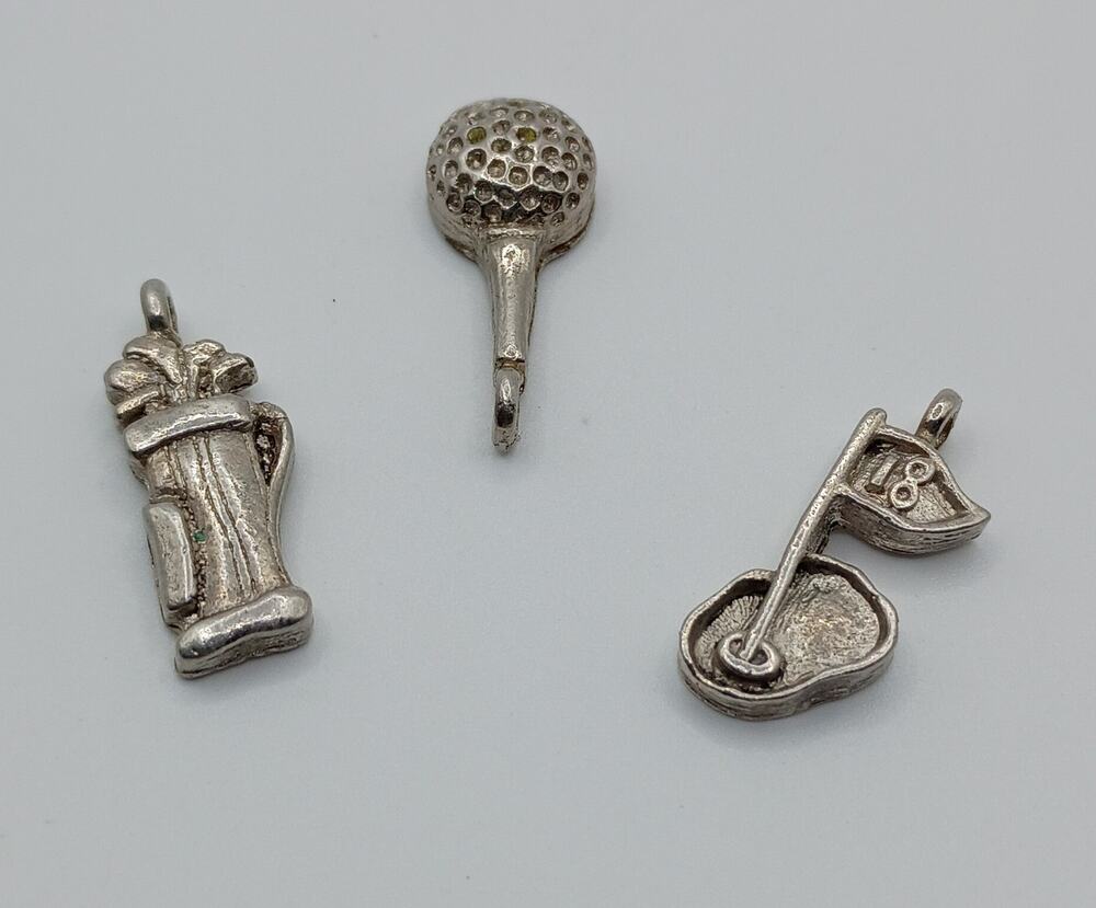 Trio of Golf Charms